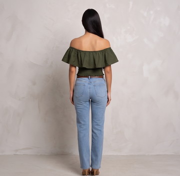 Blusa escote bandeja con bolero