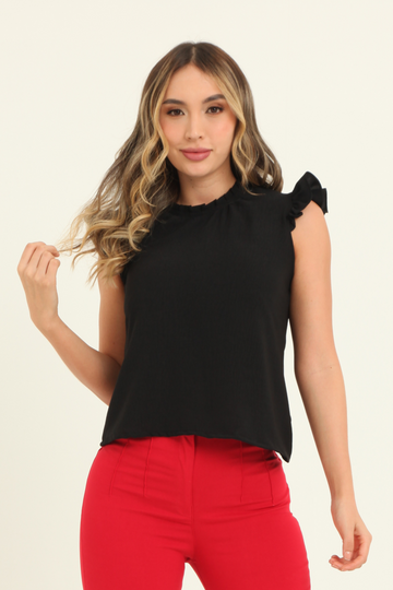 Blusa manga corta con boleros