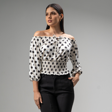 Blusa Campesina de Lunares