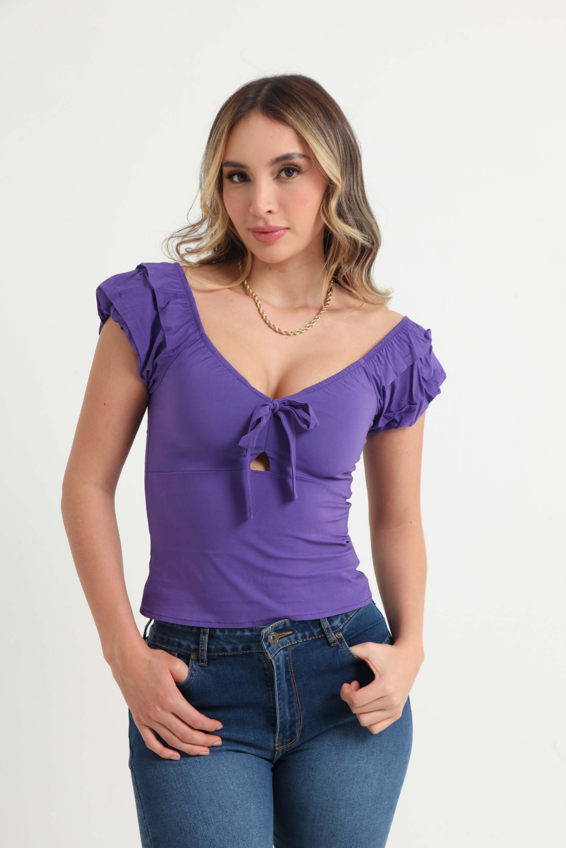 Crop top tipo discount campesina