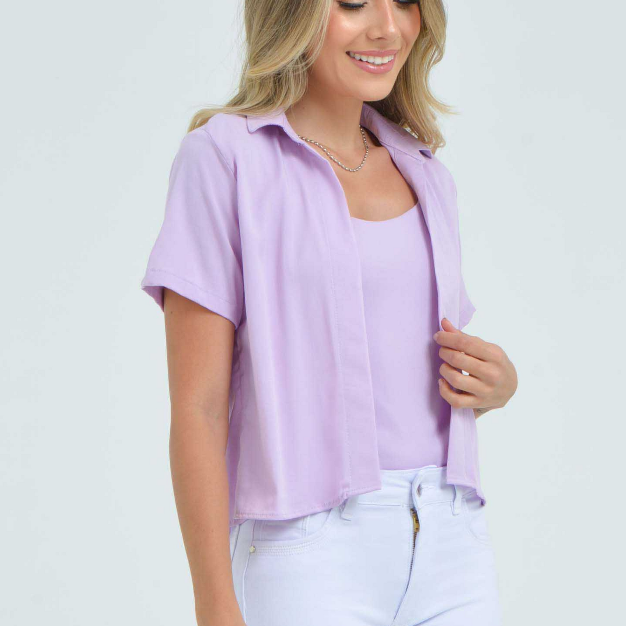 Camisera manga corta con blusa