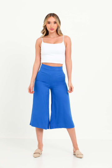 Pantalon culotte cierre cintura