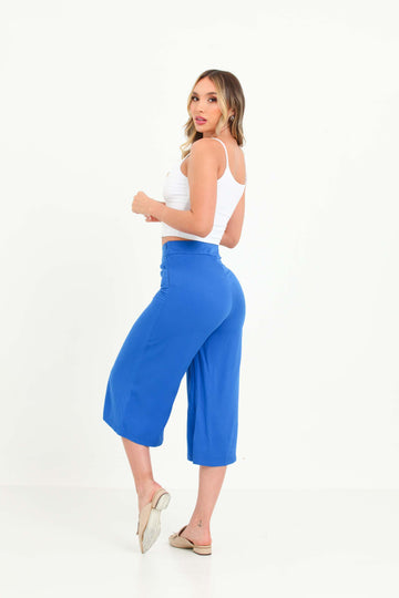 Pantalon culotte cierre cintura